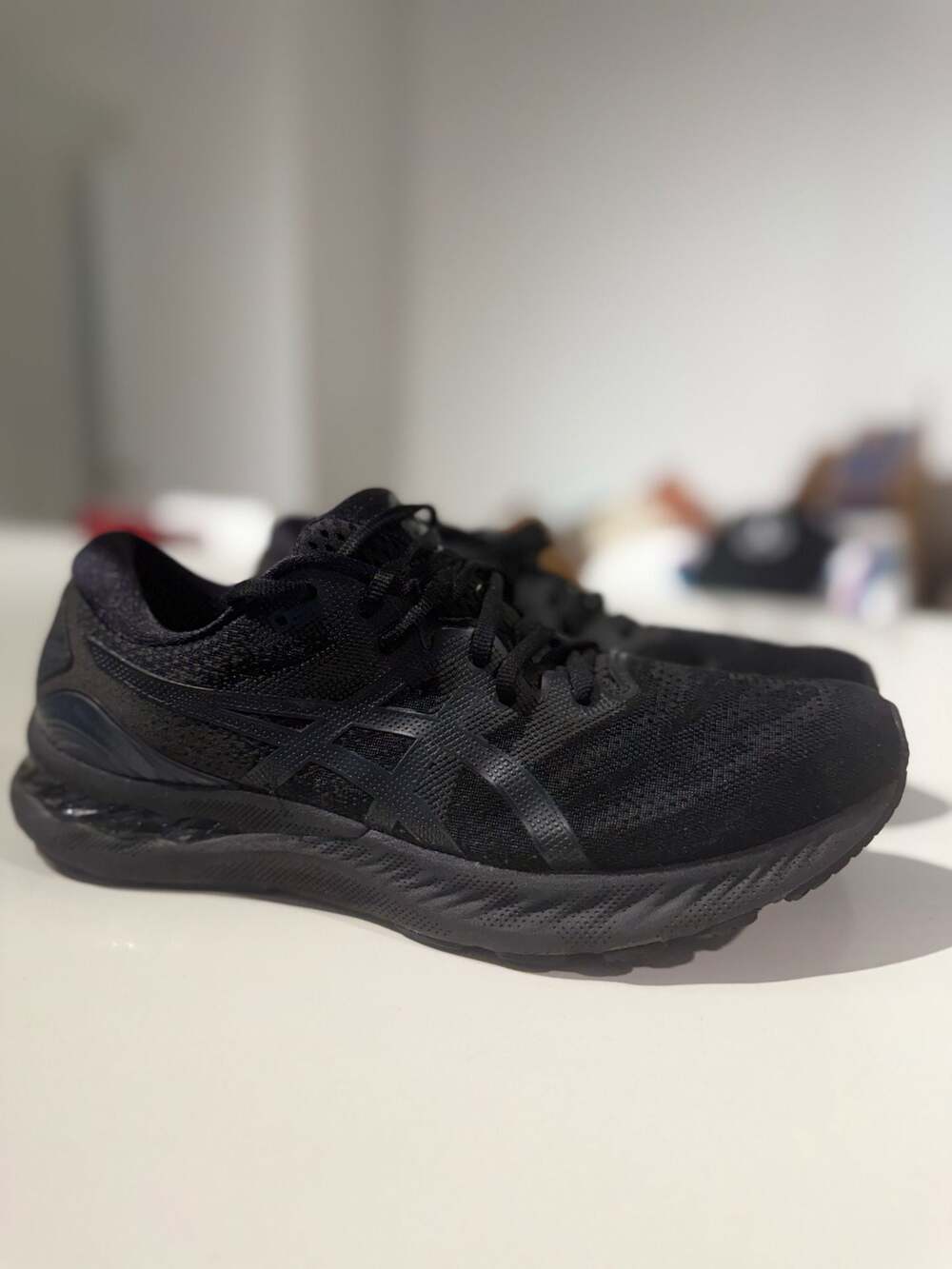 Asics Gel-Nimbus 23 Running Shoes Triple Black Men's Size 11 - Picture 2 of 13